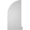 Ekena Millwork Quarter Round Top Right Surface Mount PVC Gable Vent w/ 2"W x 2"P Brickmould Sill Frame, 16"W x 34"H GVPQR16X3403SN - alternate 5